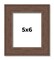 5x6 Wide Barnwood Picture Frame with UV-Resistant Acrylic & Acid Free Backing, Available in 6 Paint Finishes - Grey, Brown, White, and Black